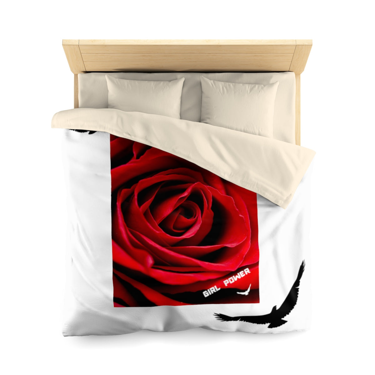 Rose Comforter Cover + Names + DOB
