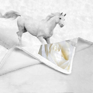 blanket white horse