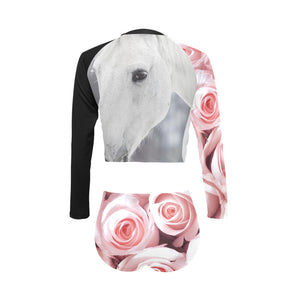 roses and horsie