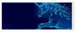 blue glowing rides rock