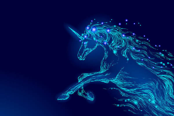 Art Print. Unicorn rides are the best.