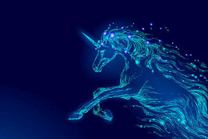 Art Print. Unicorn rides are the best.
