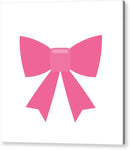Pink bow simple flat icon - Acrylic Print