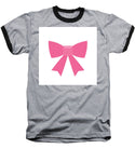 Pink bow simple flat icon - Baseball T-Shirt