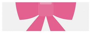 Pink bow simple flat icon - Yoga Mat