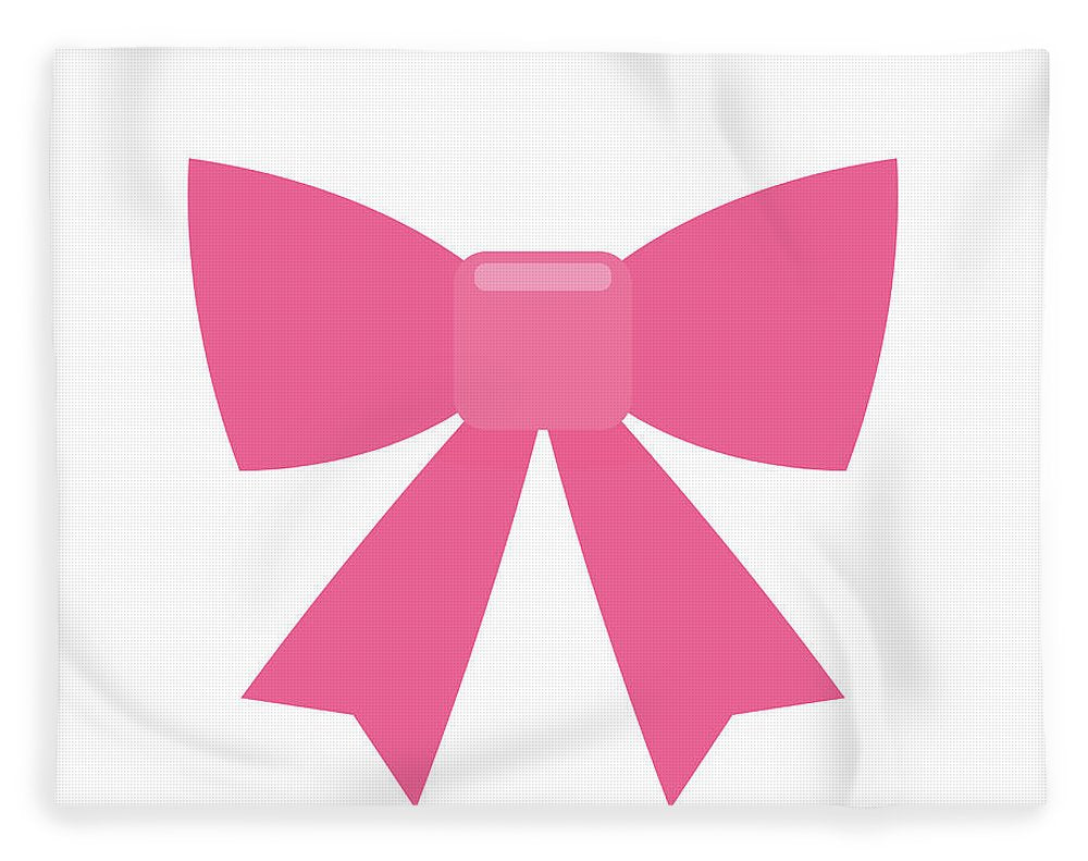 Pink bow simple flat icon - Blanket