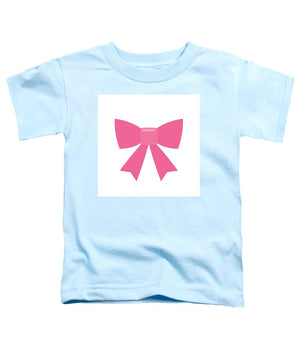 Pink bow simple flat icon - Toddler T-Shirt