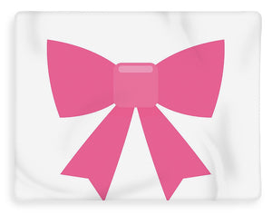 Pink bow simple flat icon - Blanket