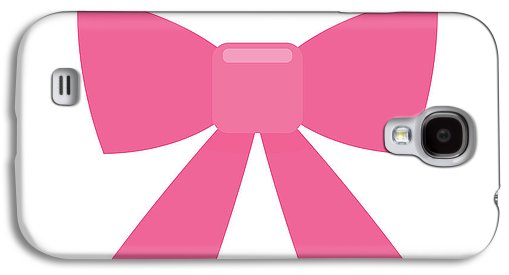 Pink bow simple flat icon - Phone Case