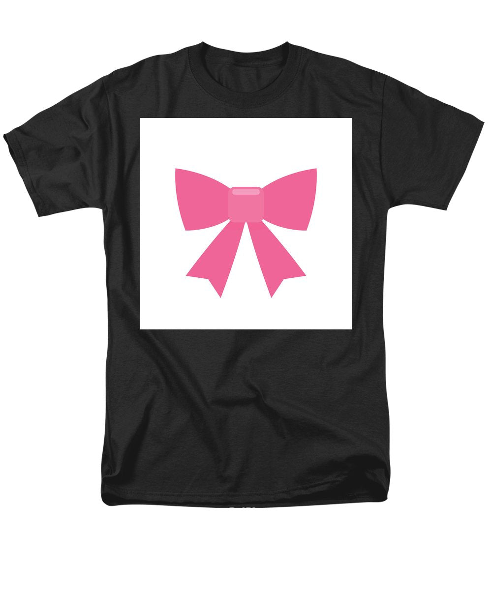 Pink bow simple flat icon - Men's T-Shirt  (Regular Fit)