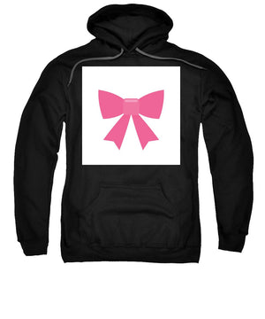 Pink bow simple flat icon - Sweatshirt