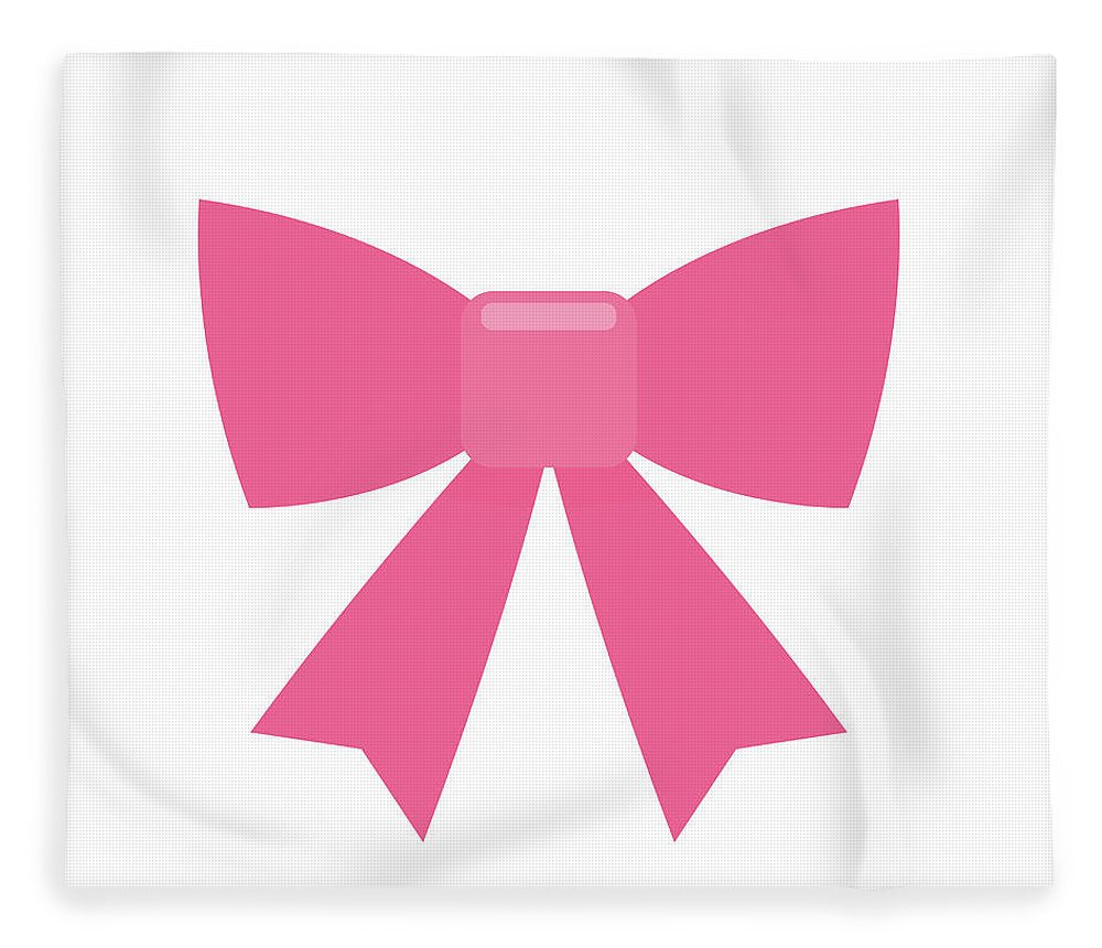 Pink bow simple flat icon - Blanket