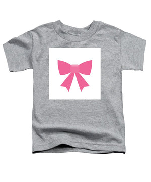 Pink bow simple flat icon - Toddler T-Shirt