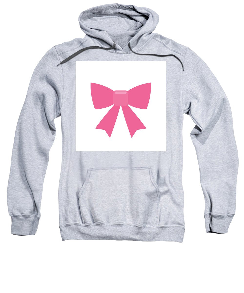 Pink bow simple flat icon - Sweatshirt