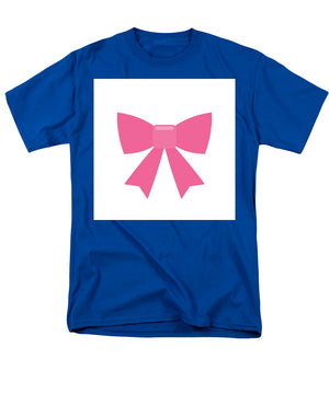 Pink bow simple flat icon - Men's T-Shirt  (Regular Fit)