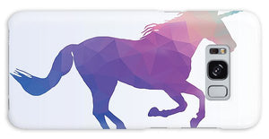 Polygonal Unicorn Horse Silhouette - Phone Case