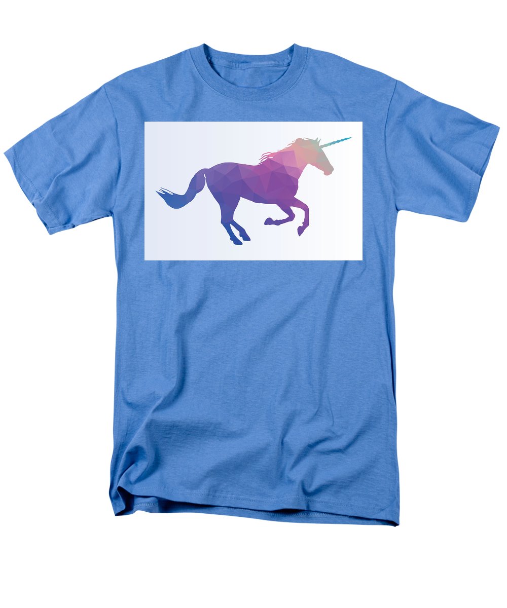 Polygonal Unicorn Horse Silhouette - Men's T-Shirt  (Regular Fit)