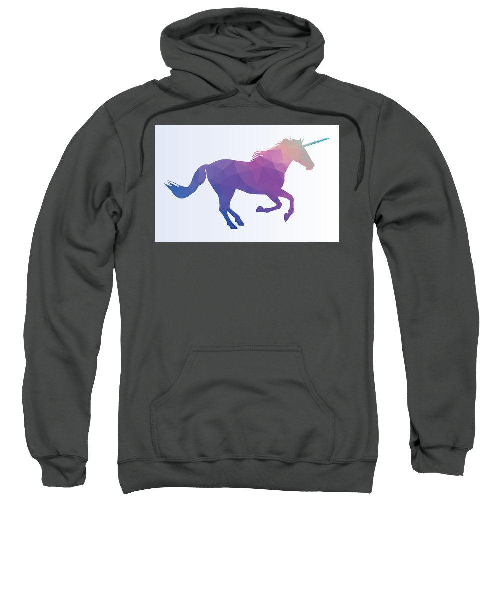 Polygonal Unicorn Horse Silhouette - Sweatshirt