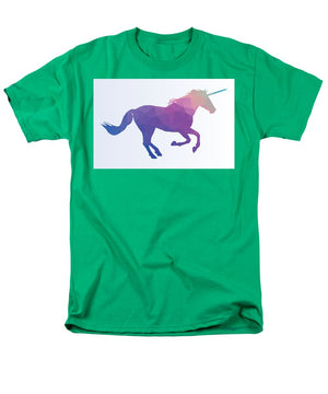 Polygonal Unicorn Horse Silhouette - Men's T-Shirt  (Regular Fit)