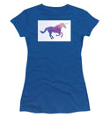 Polygonal Unicorn Horse Silhouette - Women's T-Shirt
