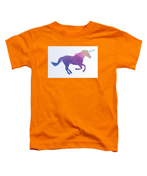 Polygonal Unicorn Horse Silhouette - Toddler T-Shirt