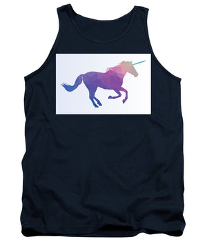 Polygonal Unicorn Horse Silhouette - Tank Top