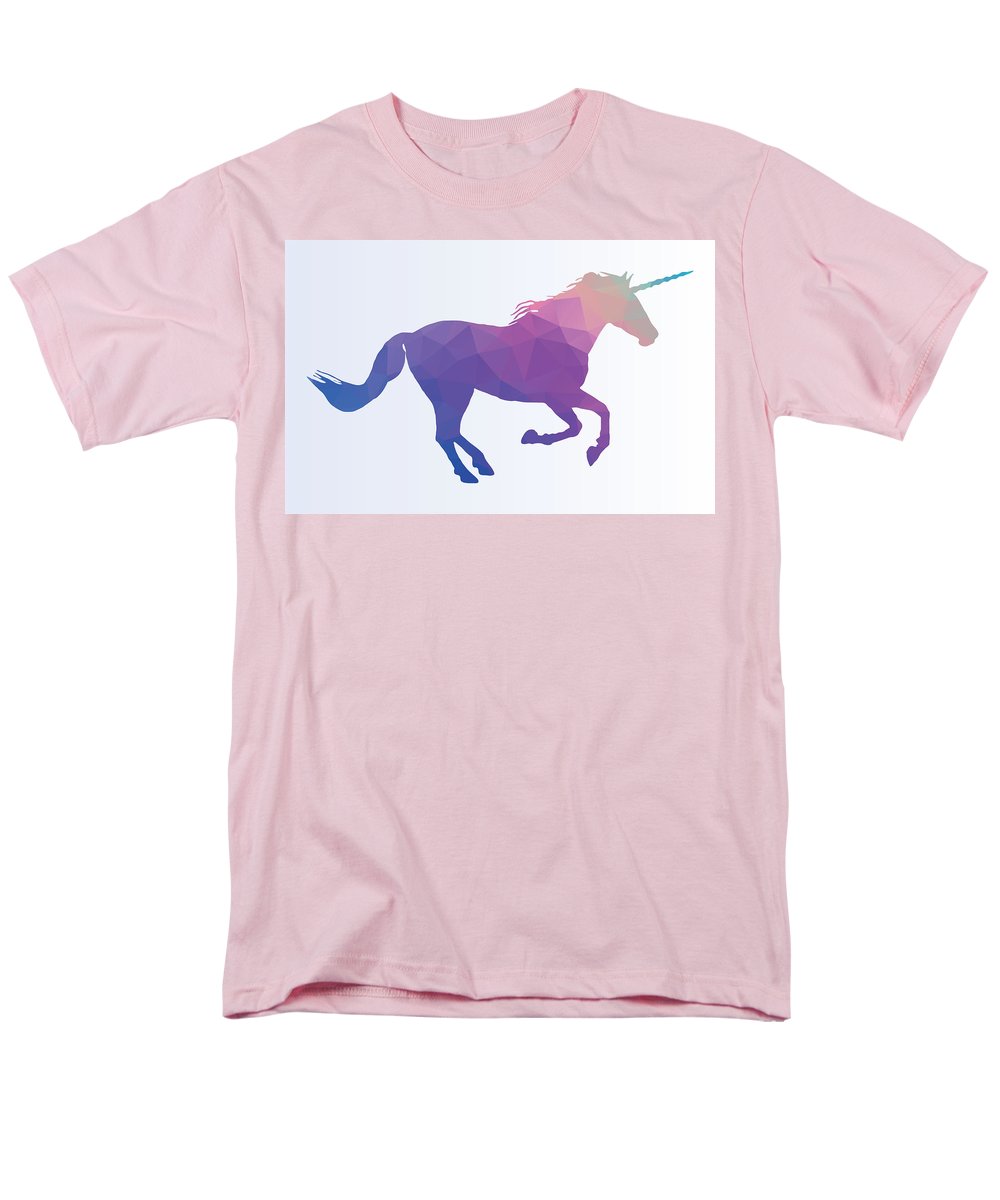Polygonal Unicorn Horse Silhouette - Men's T-Shirt  (Regular Fit)
