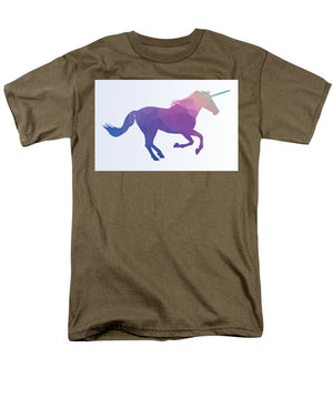 Polygonal Unicorn Horse Silhouette - Men's T-Shirt  (Regular Fit)