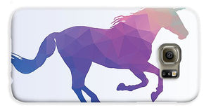 Polygonal Unicorn Horse Silhouette - Phone Case