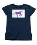 Polygonal Unicorn Horse Silhouette - Women's T-Shirt (Standard Fit)
