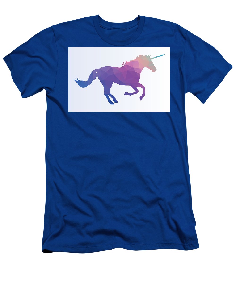 Polygonal Unicorn Horse Silhouette - T-Shirt