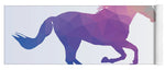 Polygonal Unicorn Horse Silhouette - Yoga Mat