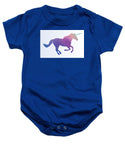 Polygonal Unicorn Horse Silhouette - Baby Onesie