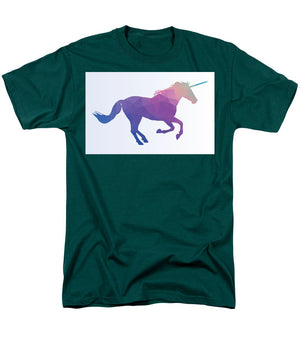 Polygonal Unicorn Horse Silhouette - Men's T-Shirt  (Regular Fit)