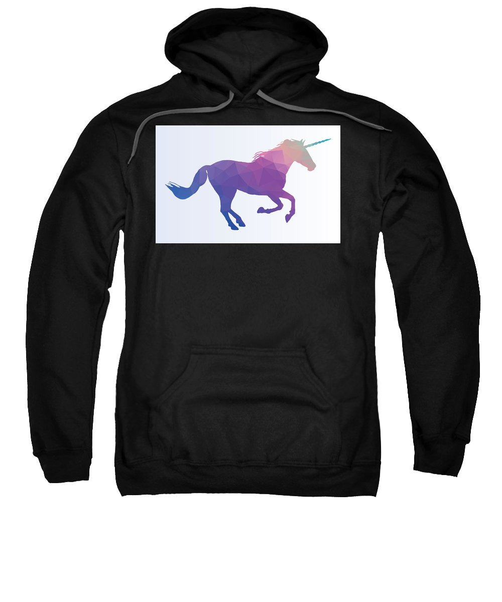 Polygonal Unicorn Horse Silhouette - Sweatshirt