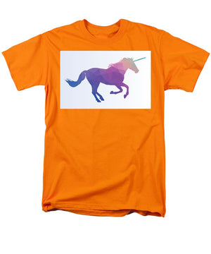 Polygonal Unicorn Horse Silhouette - Men's T-Shirt  (Regular Fit)