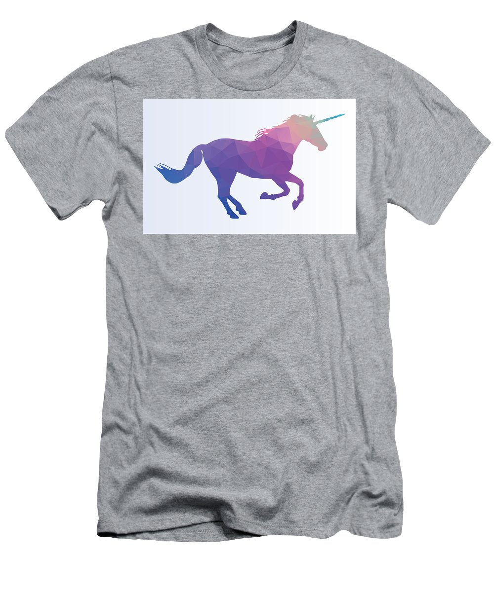 Polygonal Unicorn Horse Silhouette - T-Shirt
