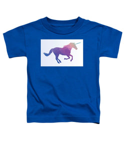 Polygonal Unicorn Horse Silhouette - Toddler T-Shirt