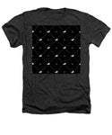Vector seamless pattern of white horse silhouette with heart isolated on black - Heathers T-Shirt